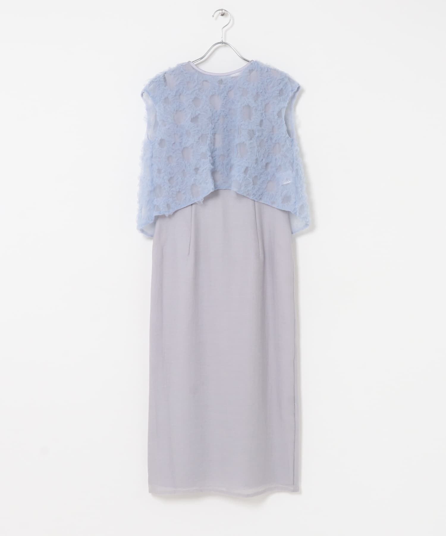 URBAN RESEARCH ROSSO「kaene　フラッフィーフラワーコンビドレス」|ワンピース|