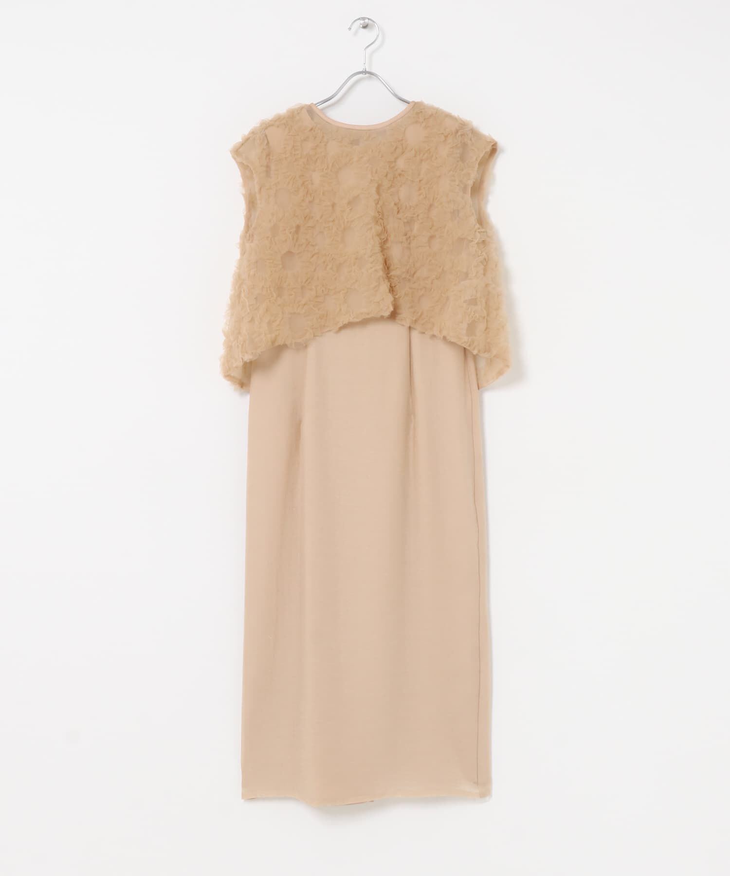 URBAN RESEARCH ROSSO「kaene　フラッフィーフラワーコンビドレス」|ワンピース|