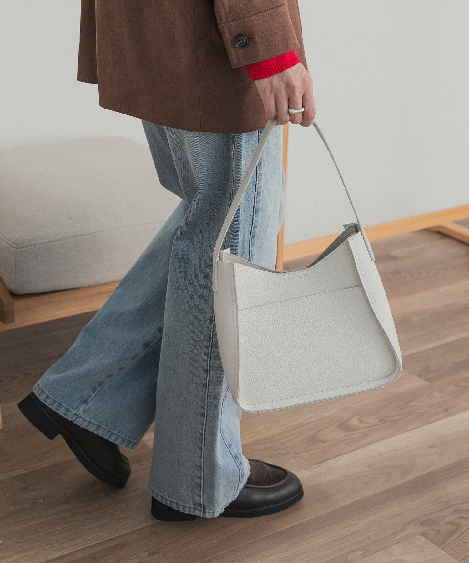 URBAN RESEARCH DOORS「ハーフムーンワンハンドルバッグ」|ハンドバッグ|