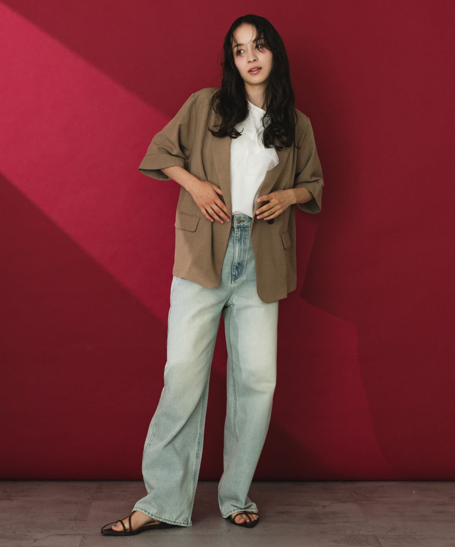 SENSE OF PLACE by URBAN RESEARCH「『一部WEB限定カラー』『UR TECH DRYLUXE』リネンライクジャケット」|その他|