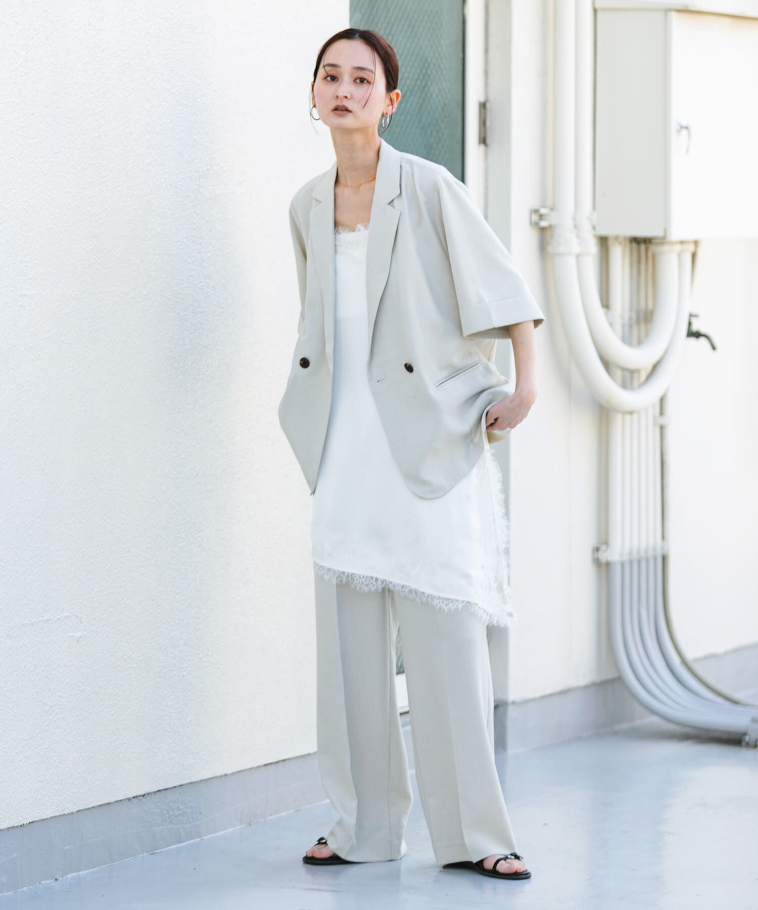 SENSE OF PLACE by URBAN RESEARCH「『一部WEB限定カラー』『UR TECH DRYLUXE』リネンライクジャケット」|その他|