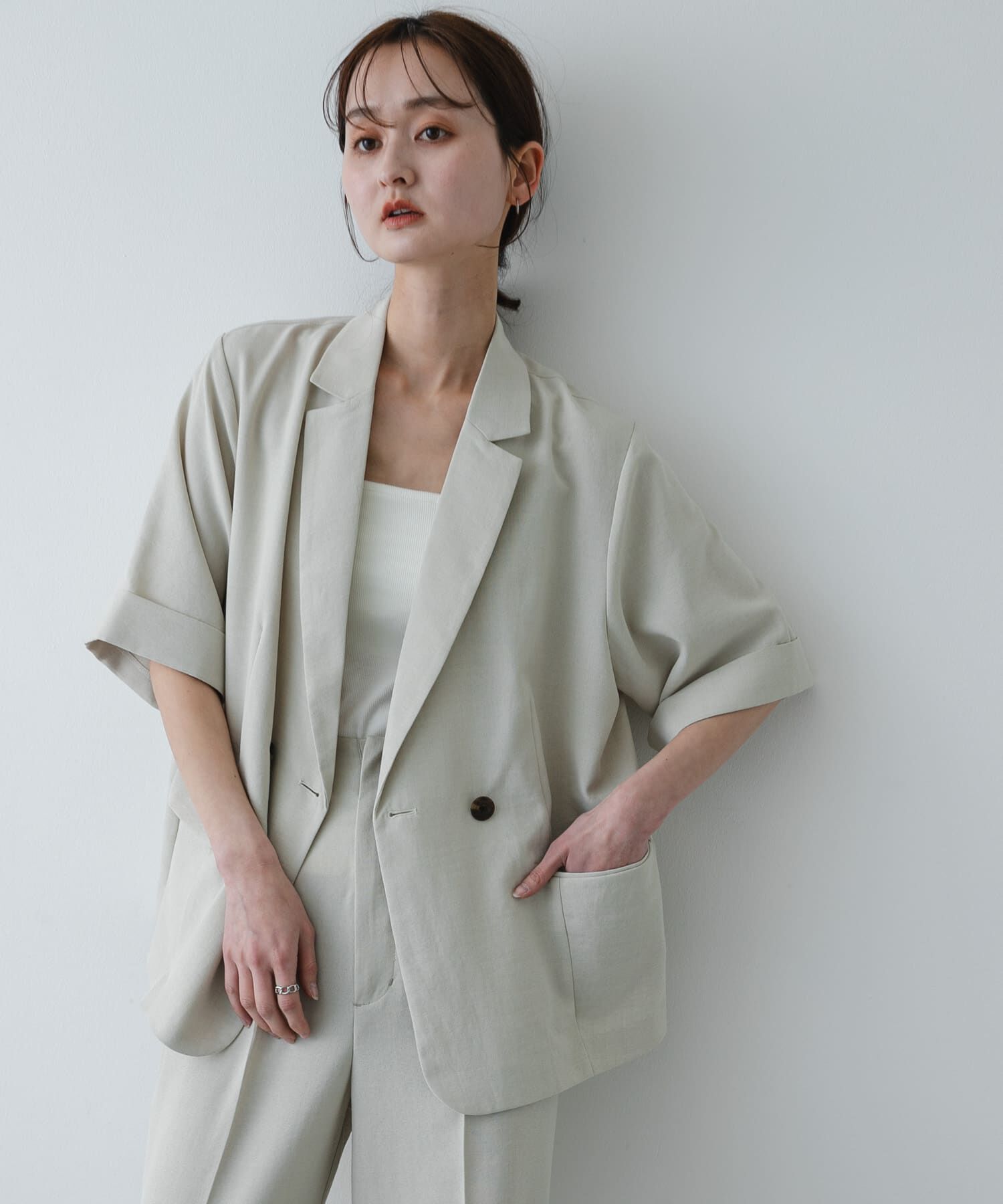 SENSE OF PLACE by URBAN RESEARCH「『一部WEB限定カラー』『UR TECH DRYLUXE』リネンライクジャケット」|その他|
