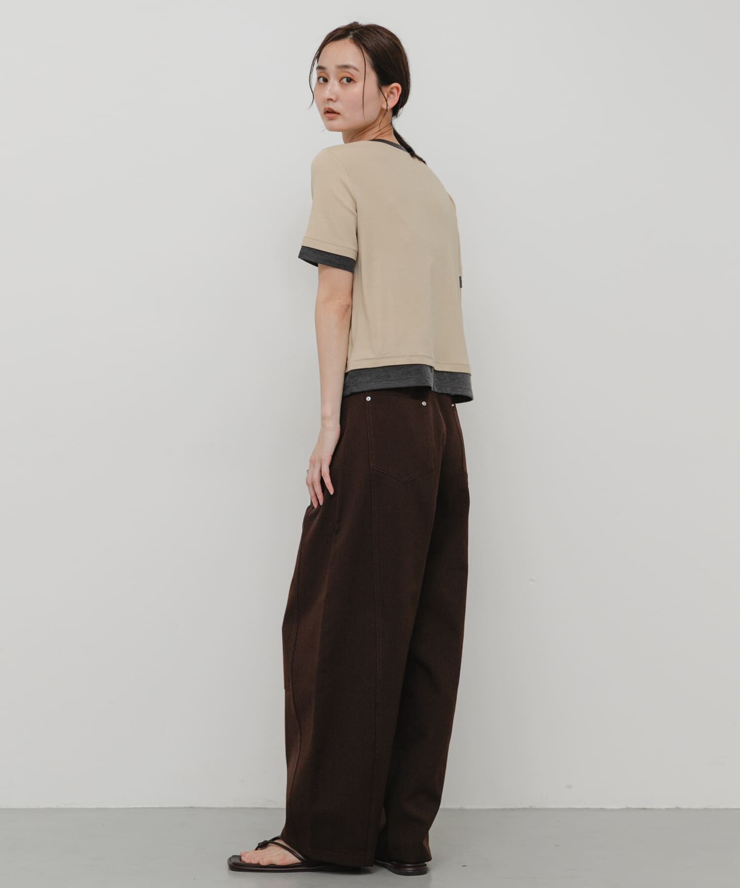 SENSE OF PLACE by URBAN RESEARCH「ヘンリーネックレイヤードトップ(半袖)」|Tシャツ・カットソー|