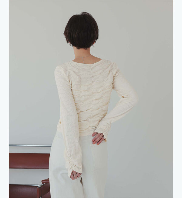 titivate「ロングスリーブシャーリングトップス」|Tシャツ・カットソー|