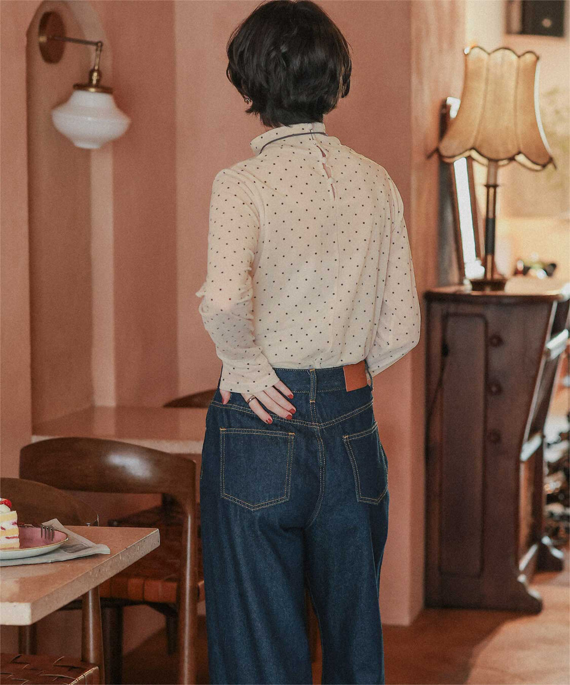 titivate「シアーベロアハイネックロングTシャツ」|Tシャツ・カットソー|