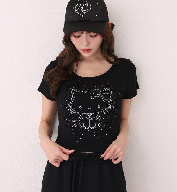  「【チャーミーキティ】ラインストーンTee」|その他|