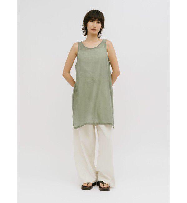 MIDIUMISOLID「MIDIUMISOLID for Ladies レイヤードシアーワンピース」|ワンピース|