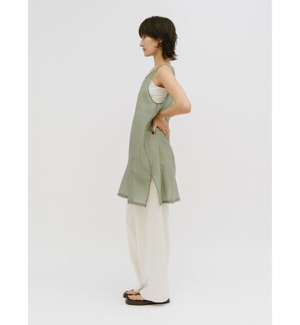 MIDIUMISOLID「MIDIUMISOLID for Ladies レイヤードシアーワンピース」|ワンピース|