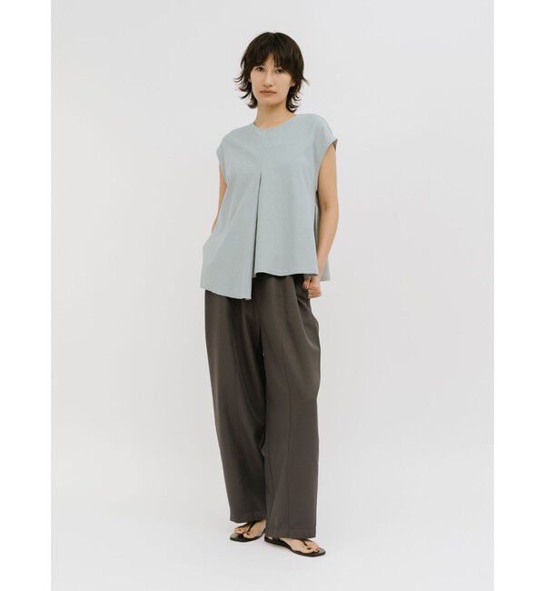 MIDIUMISOLID「MIDIUMISOLID for Ladies ドレープツイストノースリーブ」|Tシャツ・カットソー|