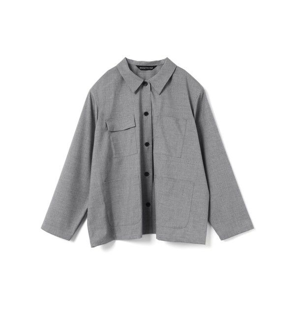 mizuiro ind「mizuiro ind カバーオール」|シャツ・ブラウス|グレー