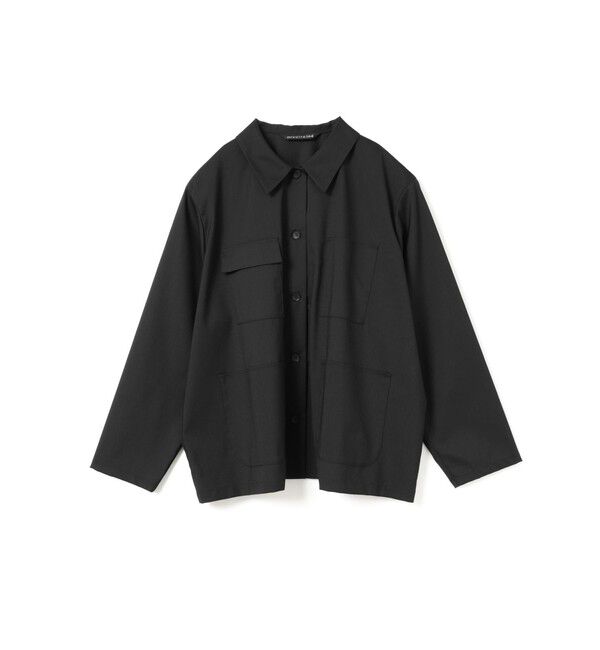 mizuiro ind「mizuiro ind カバーオール」|シャツ・ブラウス|ブラック