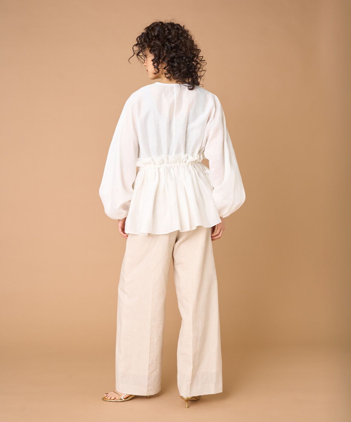la veille by SUPERIOR CLOSET「《大きいサイズ》タックワイドパンツ」|その他|