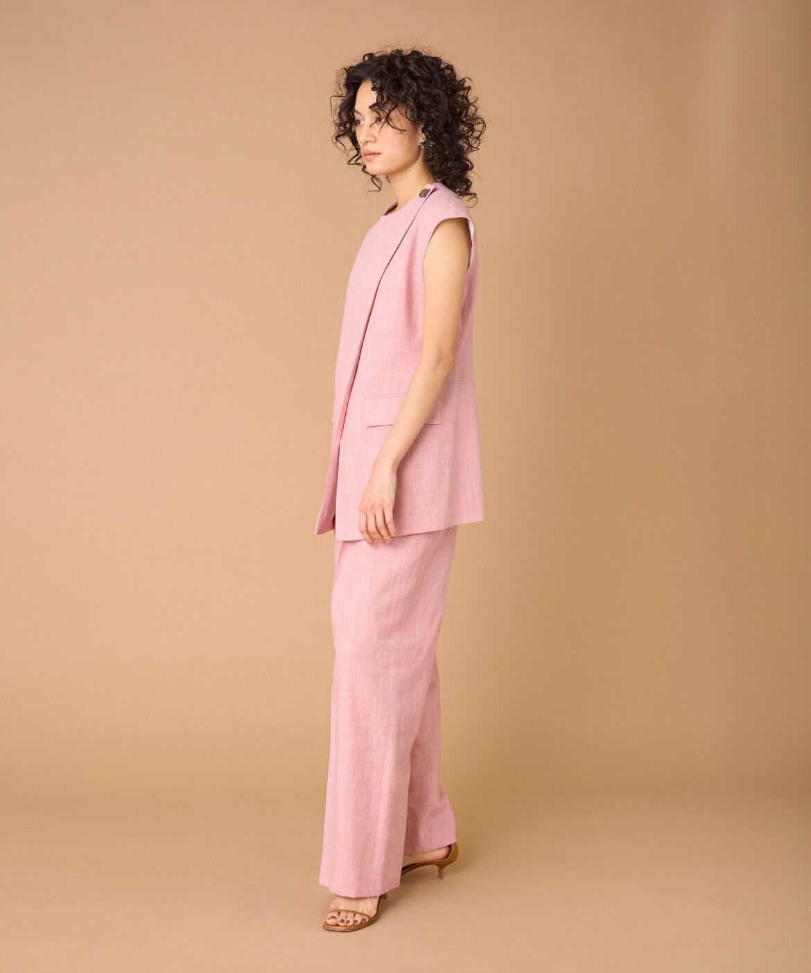 la veille by SUPERIOR CLOSET「《大きいサイズ》タックワイドパンツ」|その他|