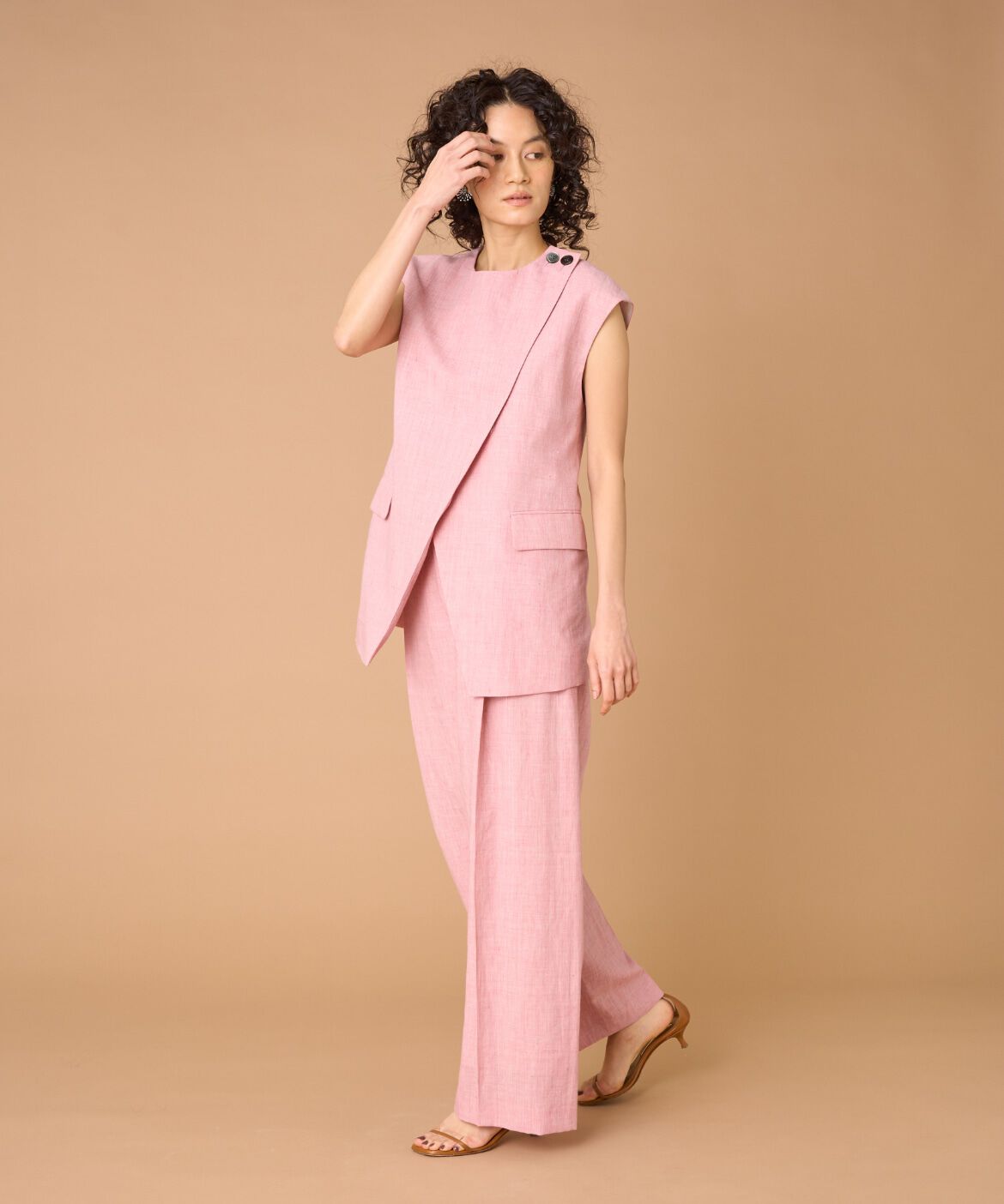 la veille by SUPERIOR CLOSET「《大きいサイズ》タックワイドパンツ」|その他|