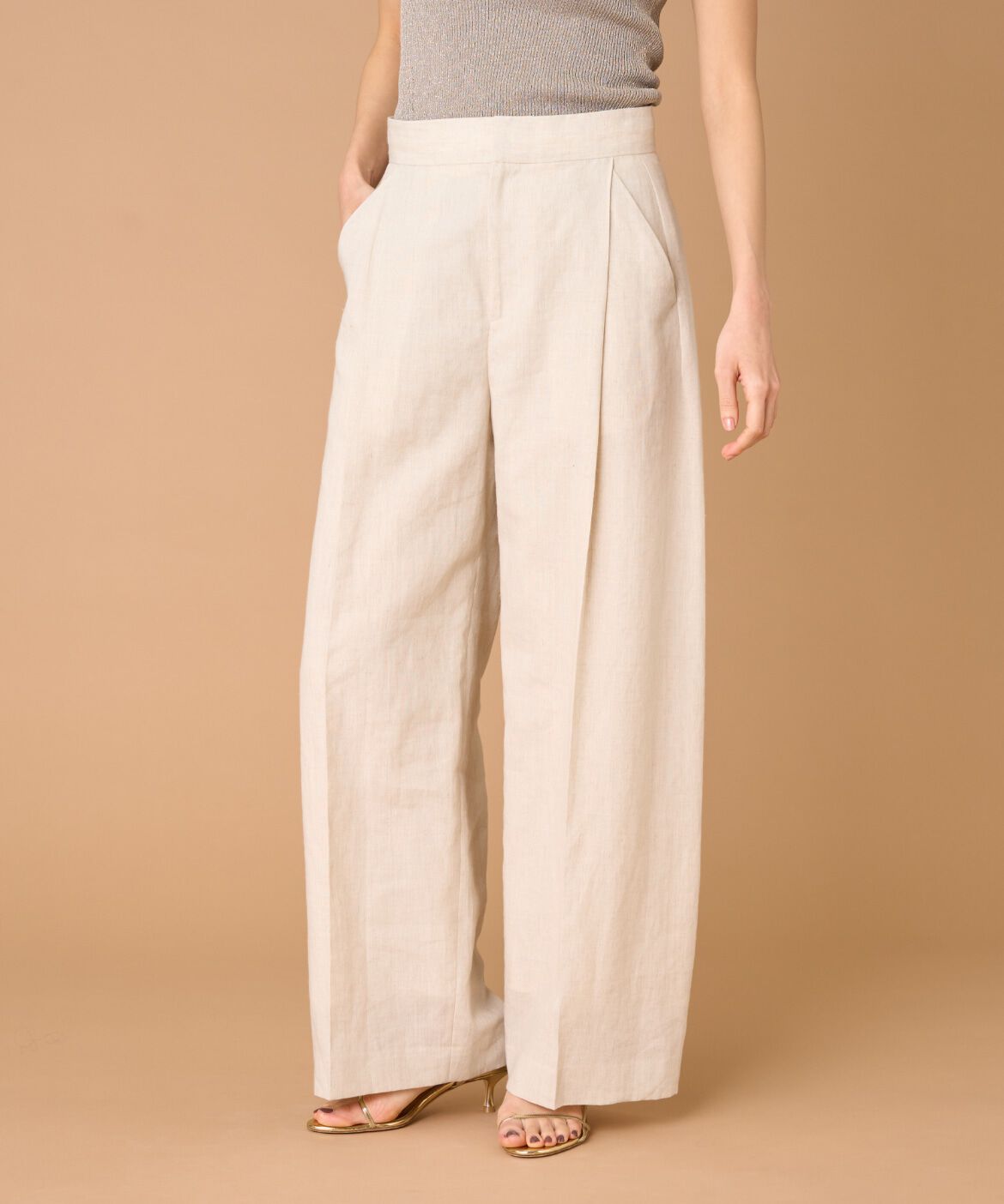 la veille by SUPERIOR CLOSET「《大きいサイズ》タックワイドパンツ」|その他|