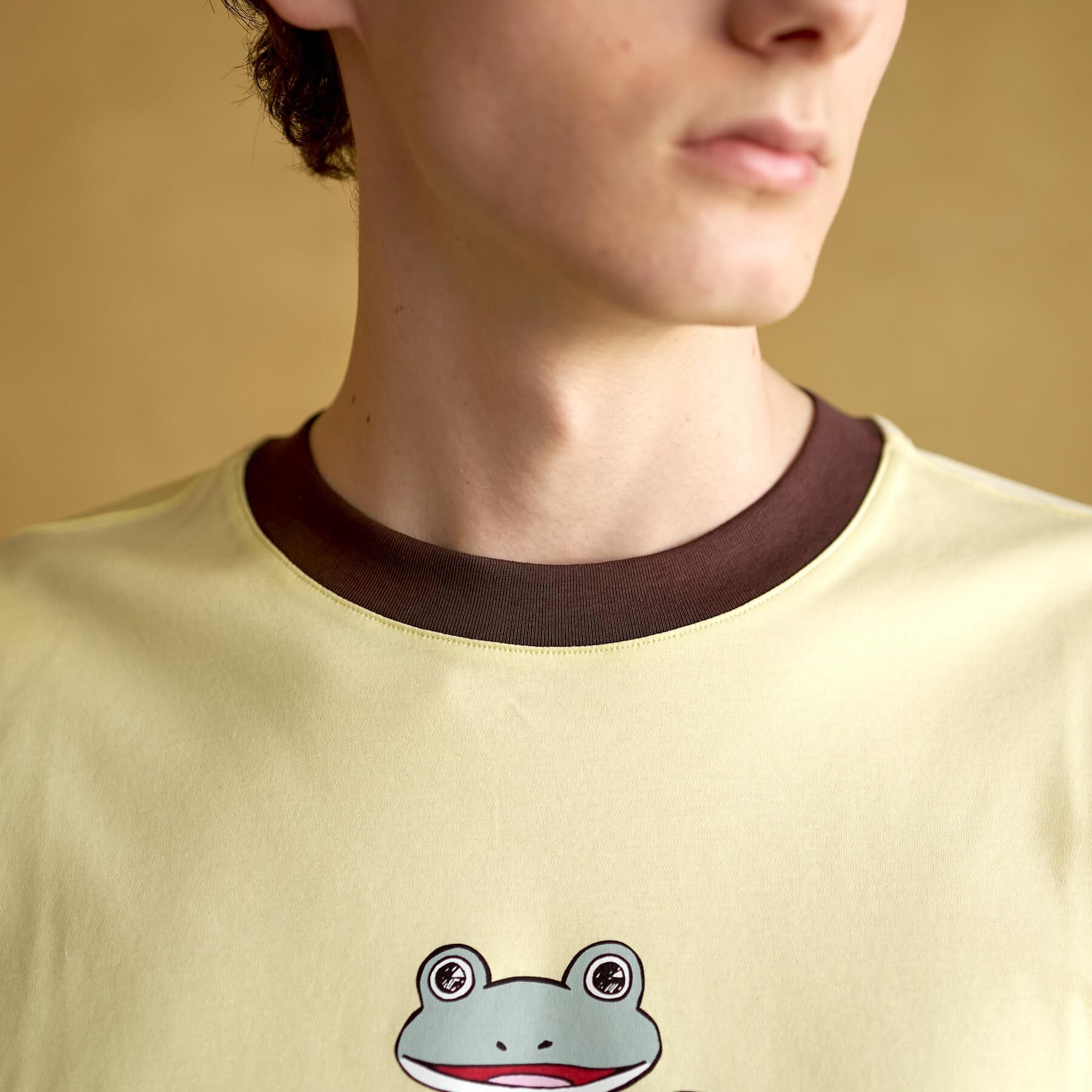 DRESSTERIOR「【接触冷感／抗菌防臭／消臭】ICE CLEAR COTTON フロッグオーバーフィットTシャツ」|Tシャツ・カットソー|