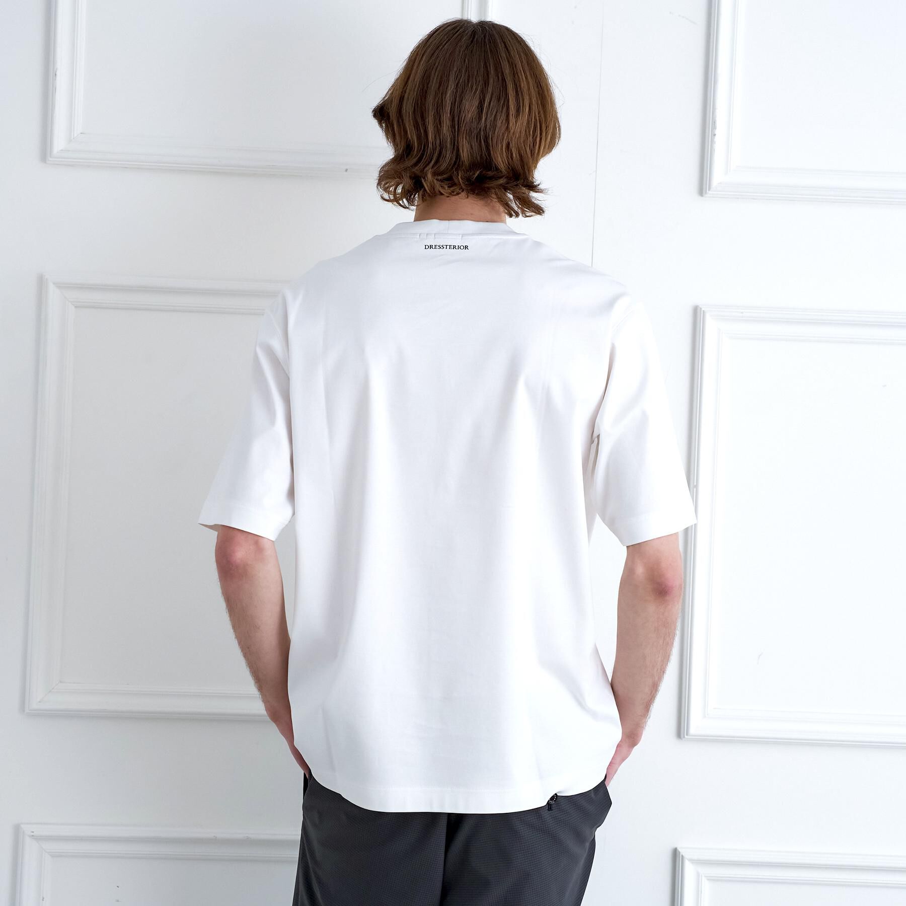 DRESSTERIOR「【接触冷感／抗菌防臭／消臭】ICE CLEAR COTTON フロッグオーバーフィットTシャツ」|Tシャツ・カットソー|