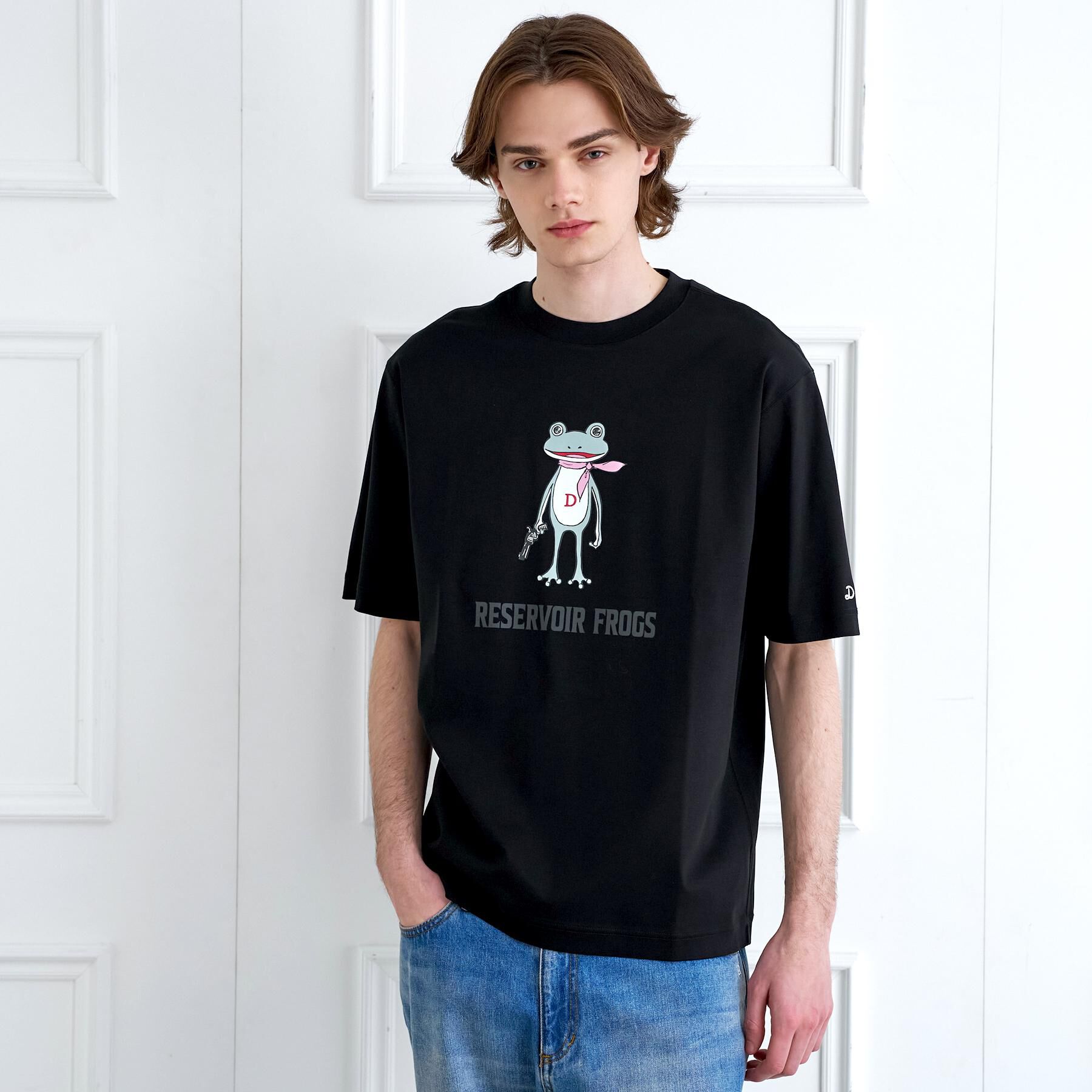 DRESSTERIOR「【接触冷感／抗菌防臭／消臭】ICE CLEAR COTTON フロッグオーバーフィットTシャツ」|Tシャツ・カットソー|