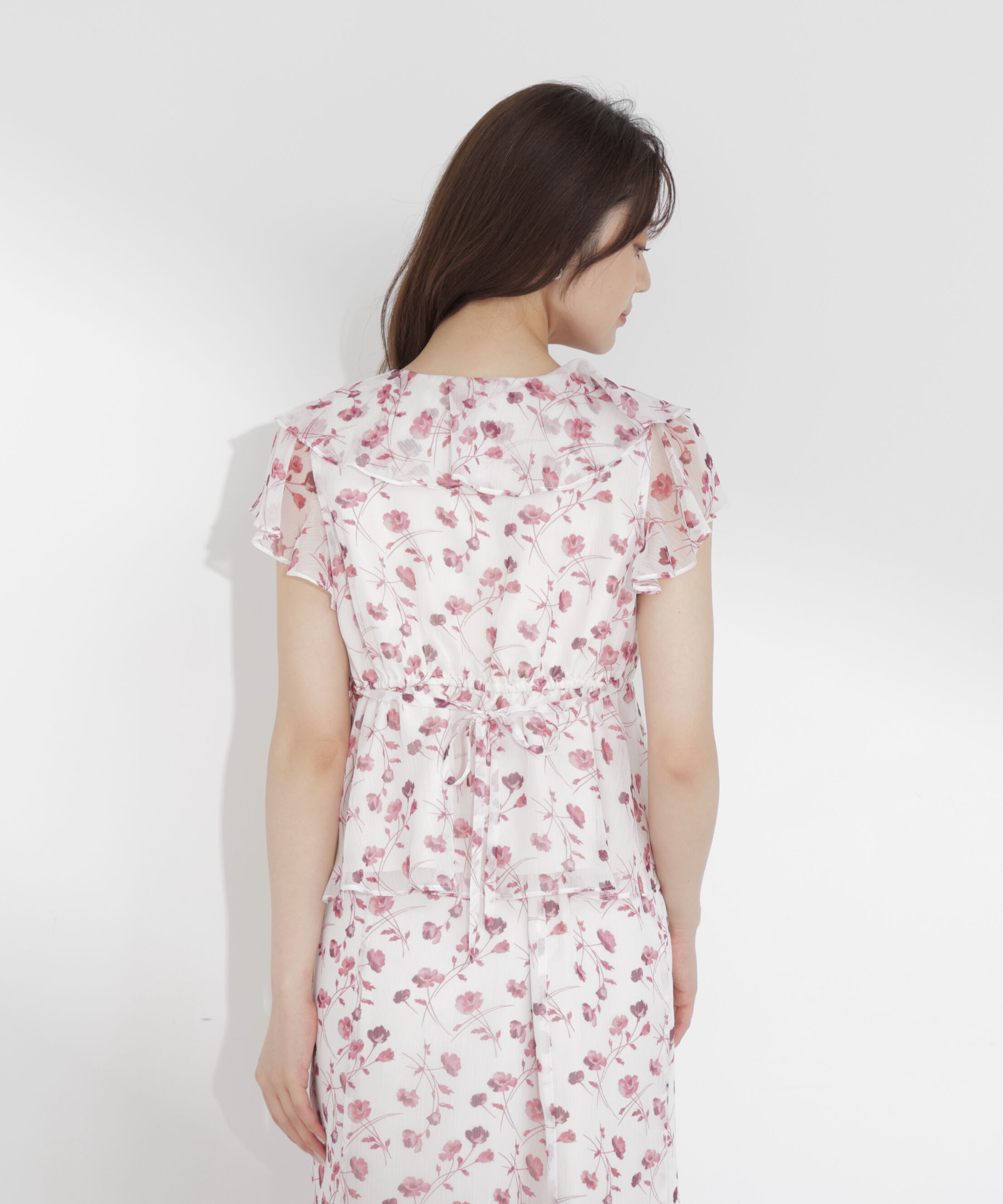 PROPORTION BODY DRESSING「フラワープリントペプラムブラウス」|シャツ・ブラウス|