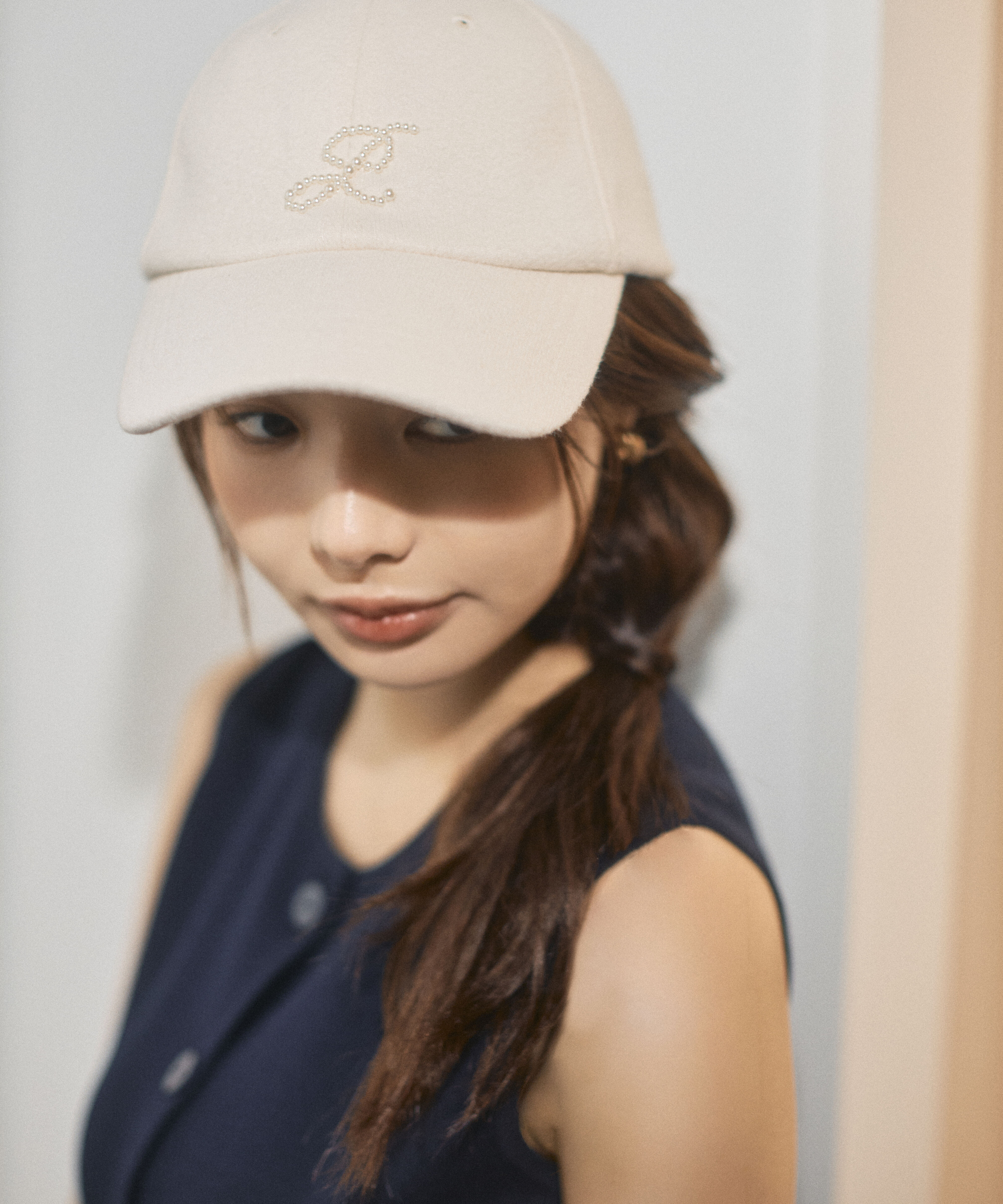 PROPORTION BODY DRESSING「パール刺しゅうキャップ」|その他|アイボリー2