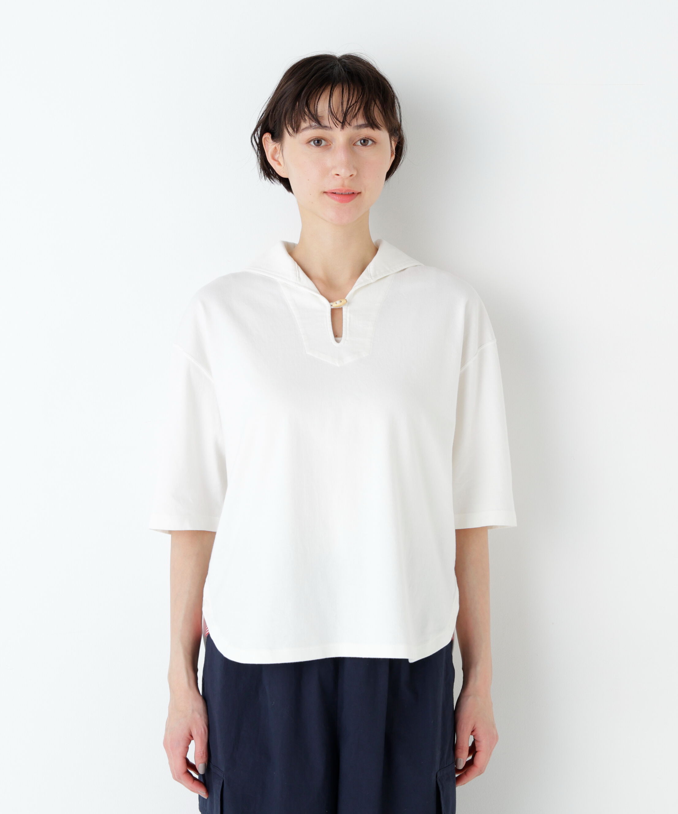  「≪ＮＡＴＩＣコラボ≫セーラーカットソープルオーバー」|Tシャツ・カットソー|