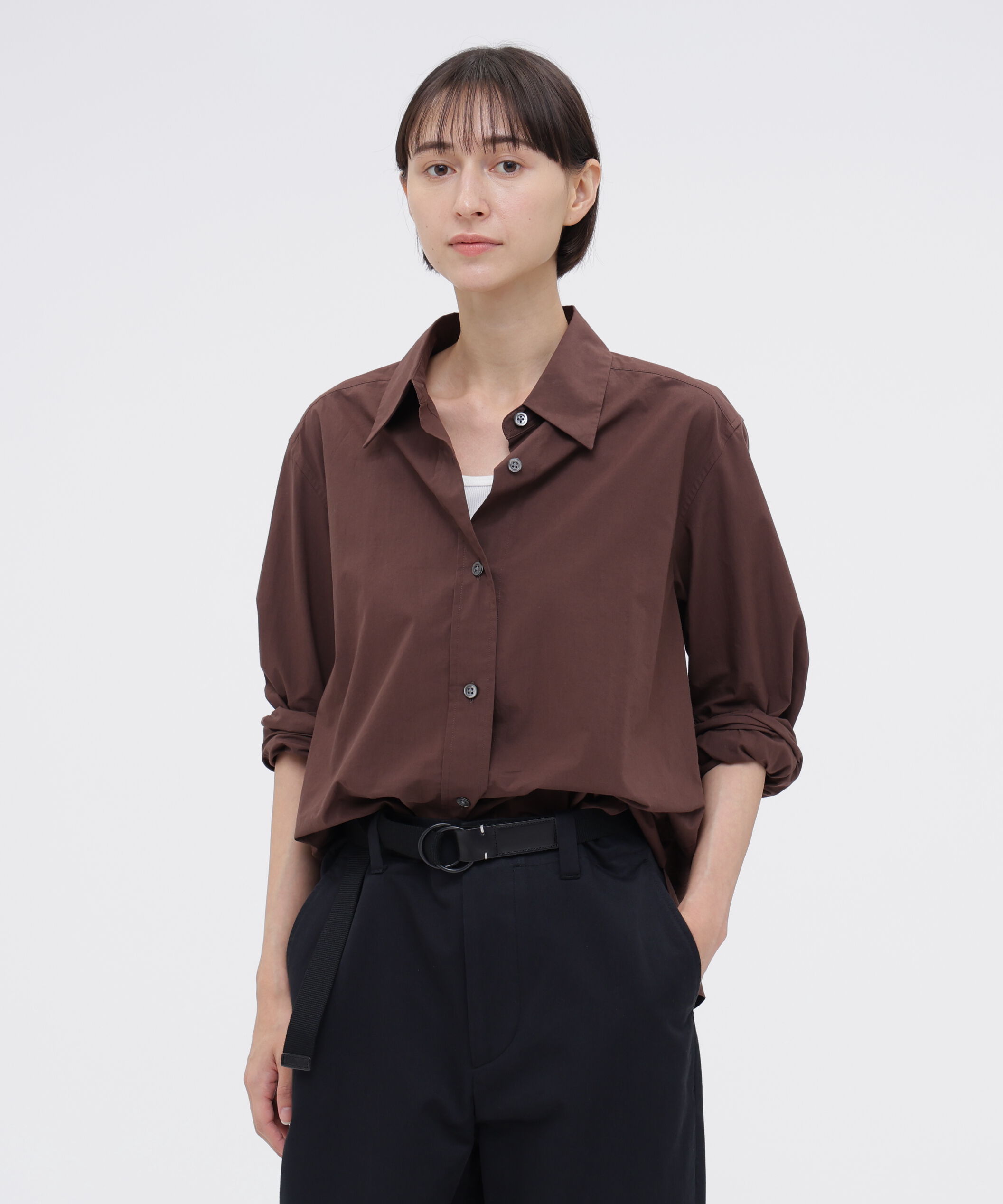  「FINE COUNT COTTON POPLIN SHIRT」|シャツ・ブラウス|