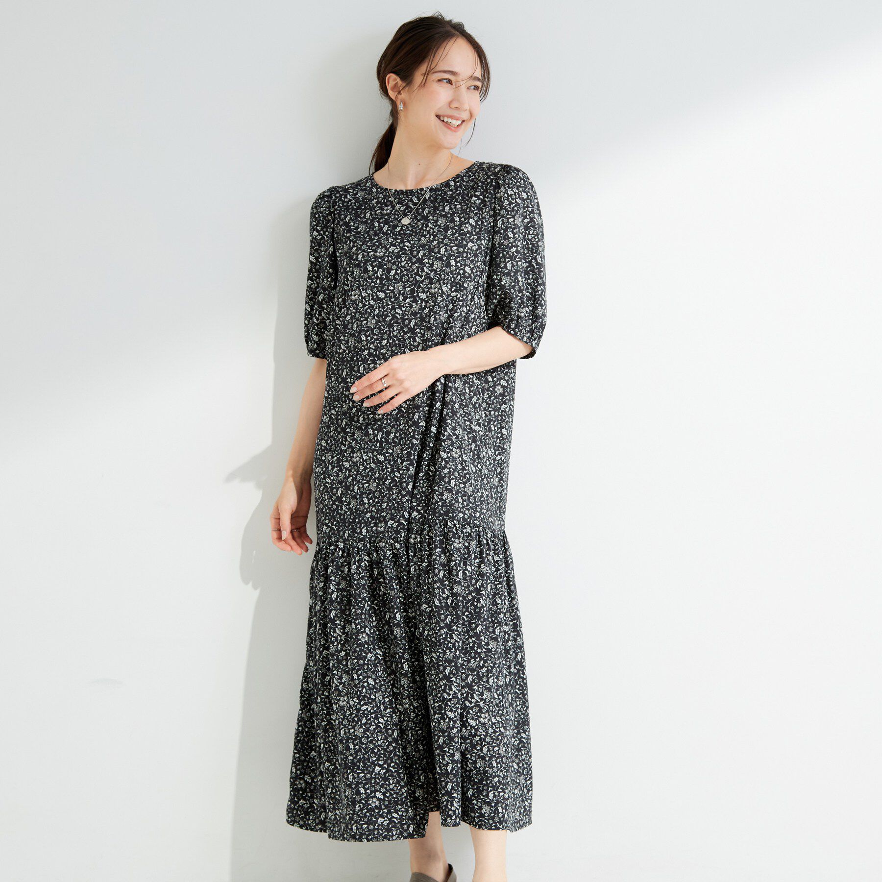 SHOO･LA･RUE「花柄ティアードワンピース」|ワンピース|
