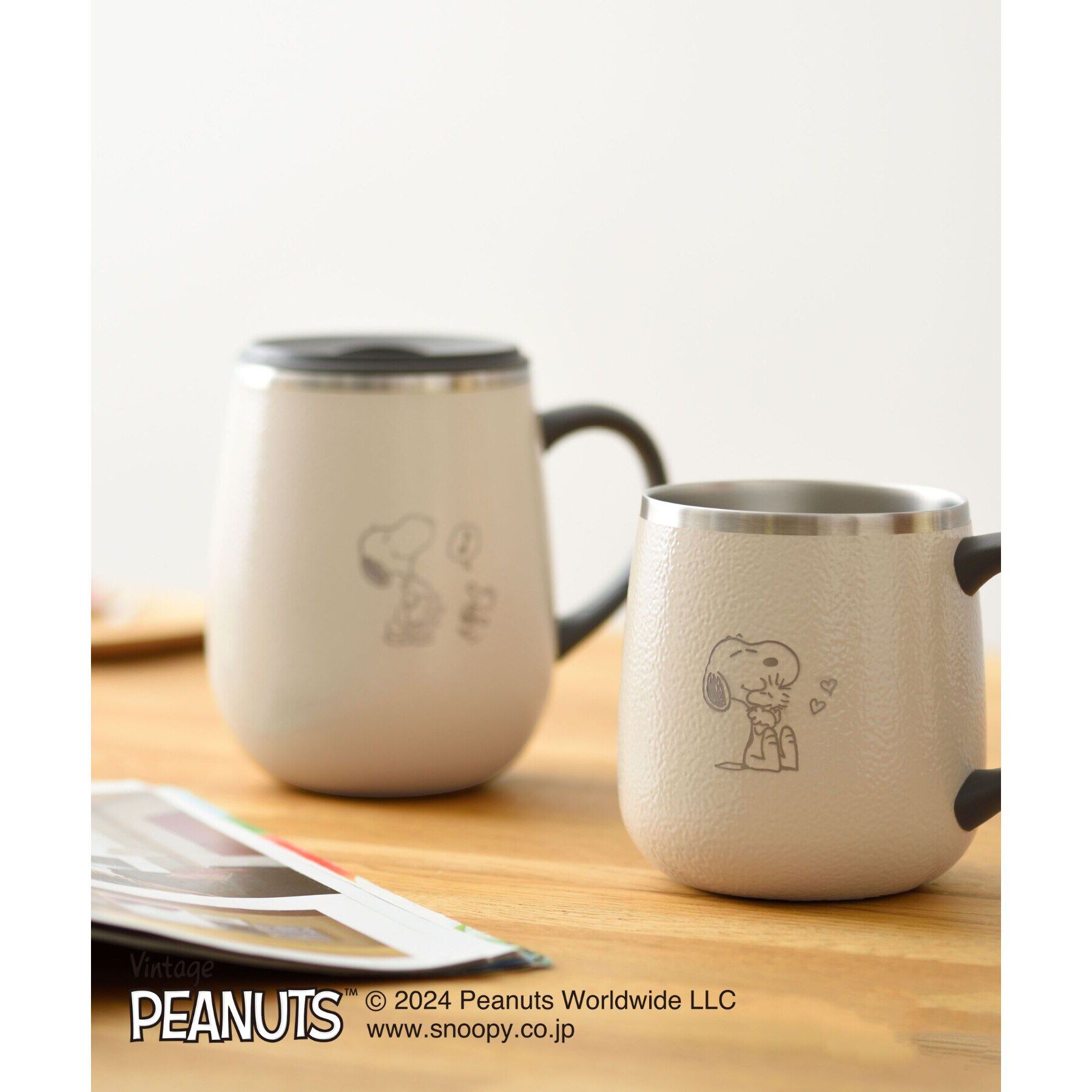 212 KITCHEN STORE「PEANUTS 蓋つきステンレスマグ Tall ECUR ＜BRUNO ブルーノ＞」|グラス・マグカップ|