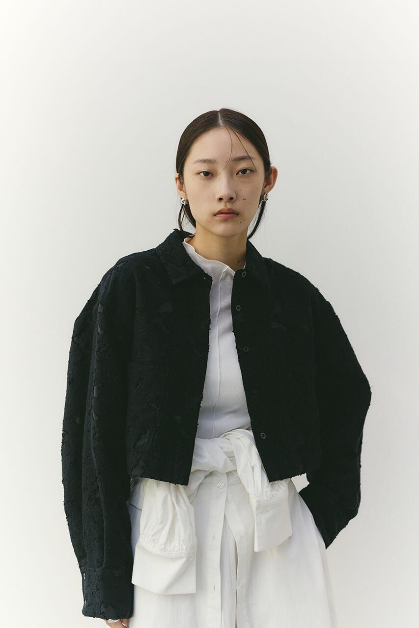 STYLEMIXER「ジャガードショートジャケット」|シャツ・ブラウス|BLK