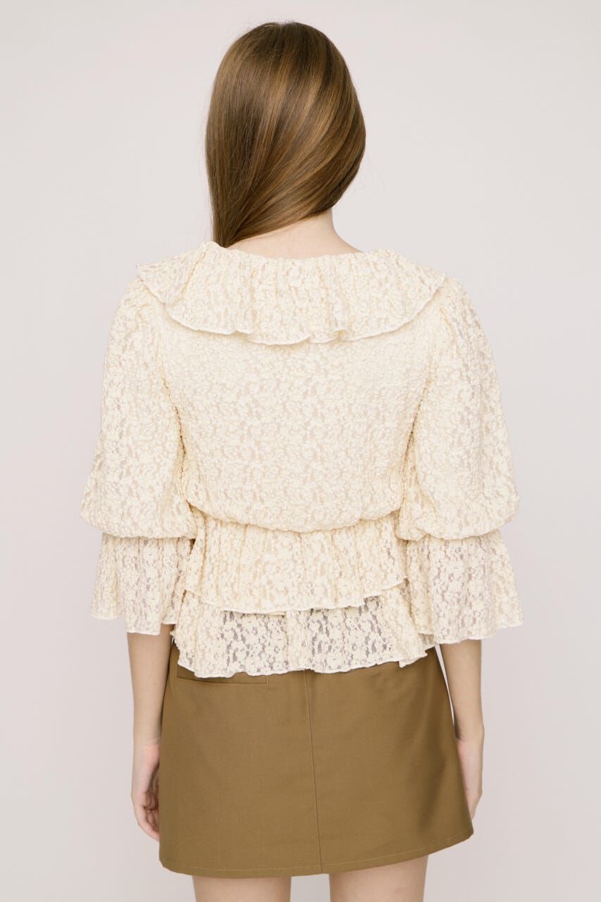 SLY「CUT LACE RUFFLE ブラウス」|シャツ・ブラウス|