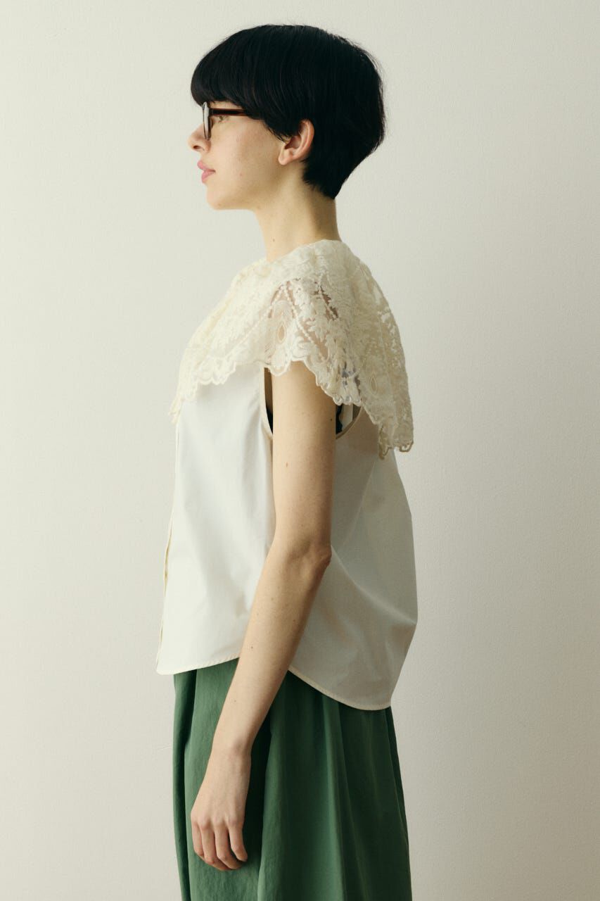 HeRIN.CYE「Lace cape blouse」|シャツ・ブラウス|