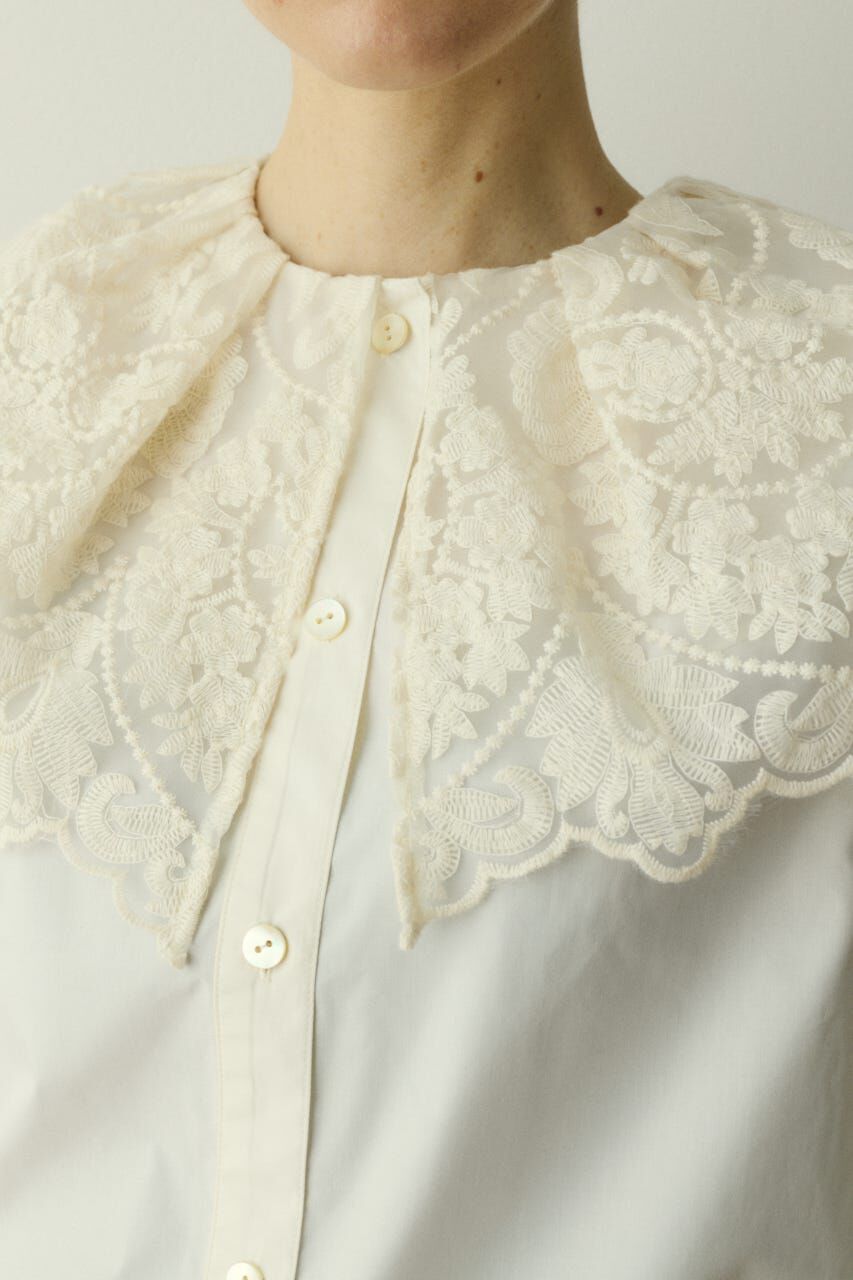 HeRIN.CYE「Lace cape blouse」|シャツ・ブラウス|
