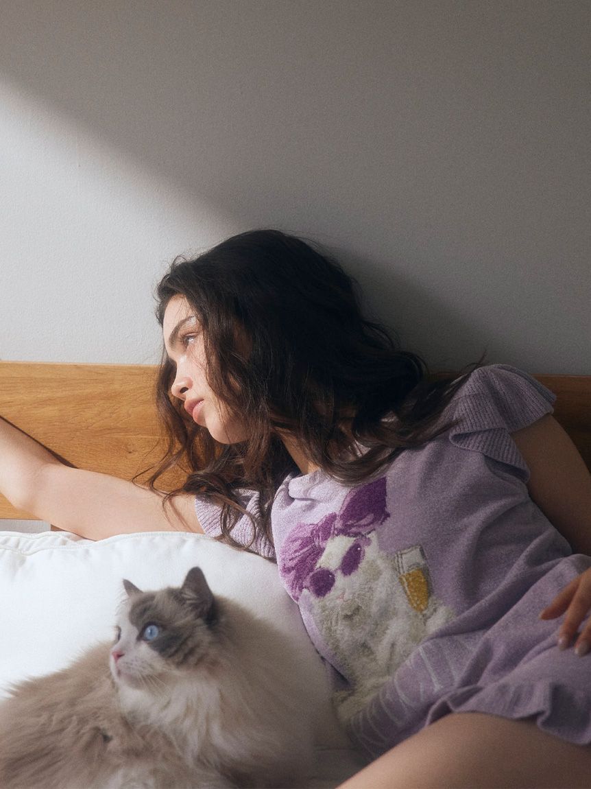 SNIDEL HOME「セレブバスキャットプルオーバー」|ルームウェア|