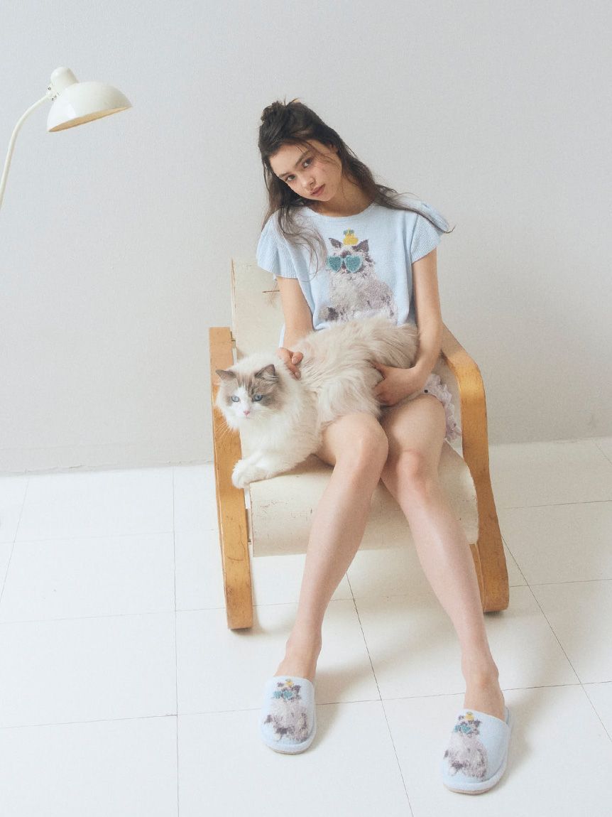 SNIDEL HOME「セレブバスキャットプルオーバー」|ルームウェア|