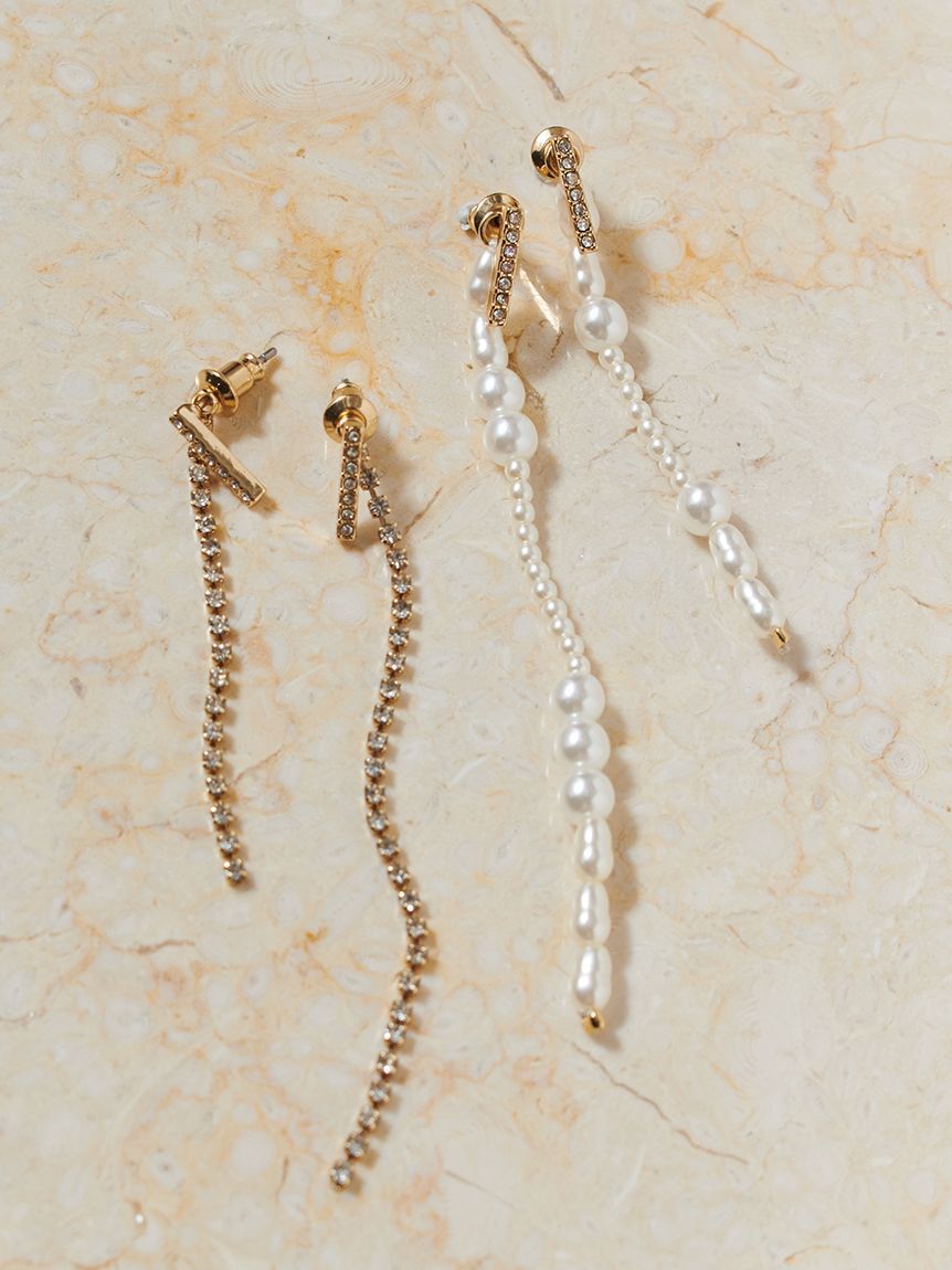 SNIDEL「2wayバリエロングピアス」|ピアス|