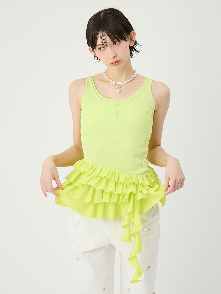 LILY BROWN「ティアードフリルヘムトップス」|Tシャツ・カットソー|