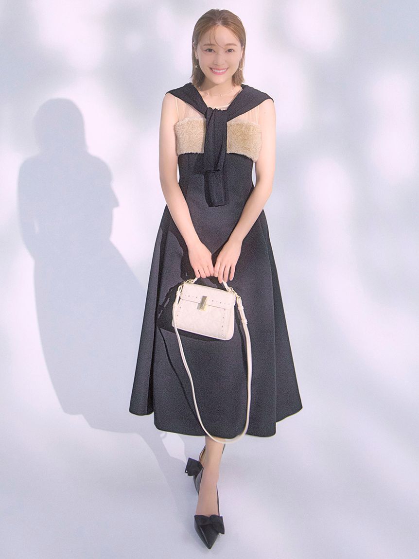 CELFORD「【HANAE MORI&times;CELFORDコラボ】ファードッキングフィット＆フレアドレス」|ドレス|