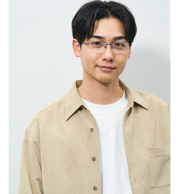  「ウェリントン型 メガネ | 軽量 耐久性 チタン 伊達メガネ ビジネス ユニセックス レンズ交換券付」|メガネ|