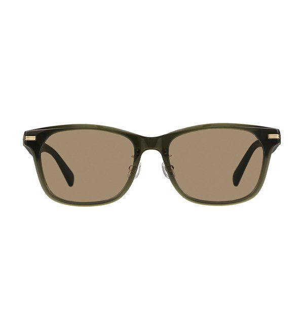  「SUNCUTGlasses/UV100%CUT サングラス レザー調 ラバーテンプル 紫外線対策 UV対策 UVカット ズレ落ち防止」|サングラス|