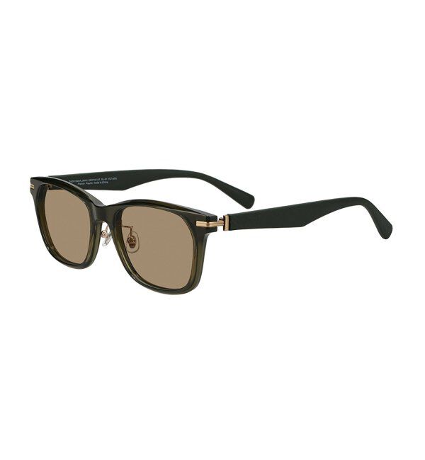  「SUNCUTGlasses/UV100%CUT サングラス レザー調 ラバーテンプル 紫外線対策 UV対策 UVカット ズレ落ち防止」|サングラス|