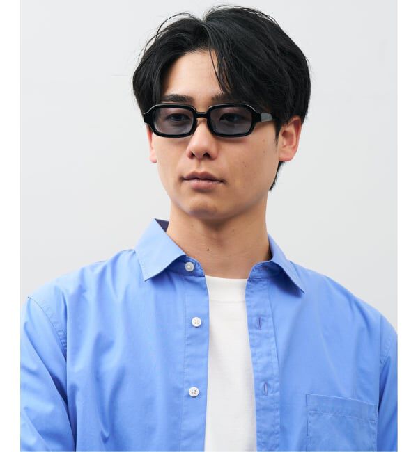  「SUNCUTGlasses/UV100%CUT ウェリントン型 サングラス | カラーレンズ 太縁フレーム  紫外線対策 UVカット」|サングラス|