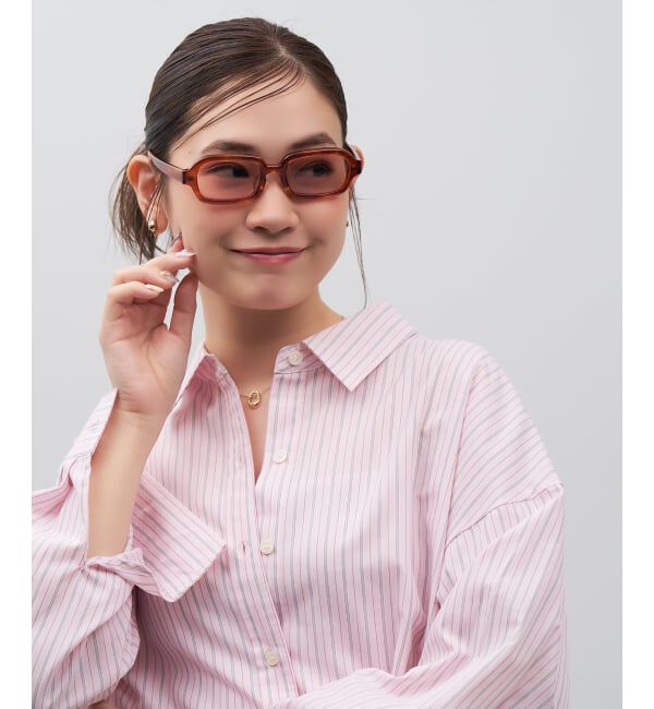  「SUNCUTGlasses/UV100%CUT ウェリントン型 サングラス | カラーレンズ 太縁フレーム  紫外線対策 UVカット」|サングラス|
