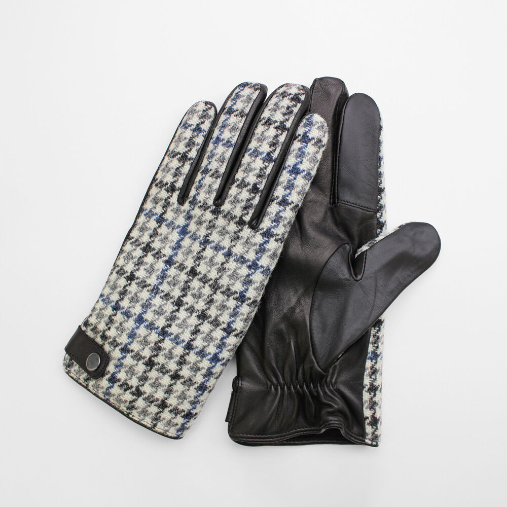 BACKYARD FAMILY「ハリスツイード 手袋 メンズ 通販 Harris Tweed グローブ スマートフォン対応」|手袋|ブルー3