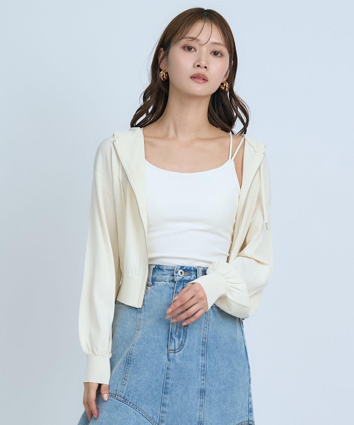 アンドクチュール「ZIPパーカー」|パーカー|