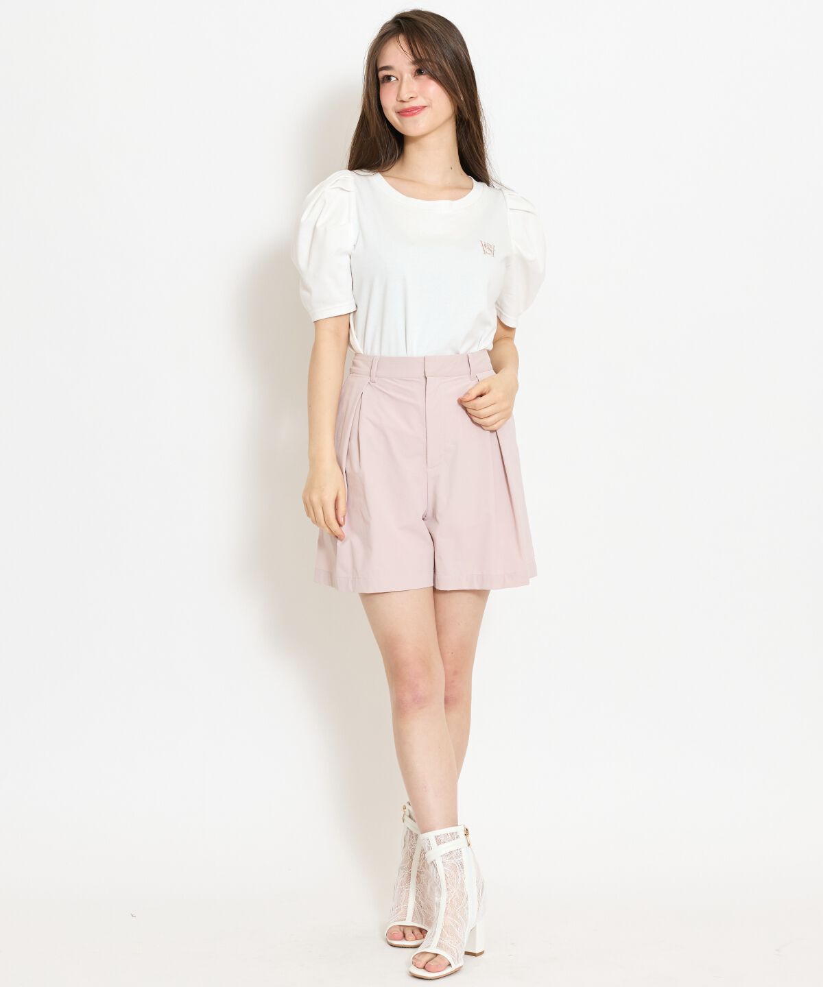 WILLSELECTION「ロゴ刺繍タックスリーブTシャツ」|Tシャツ・カットソー|
