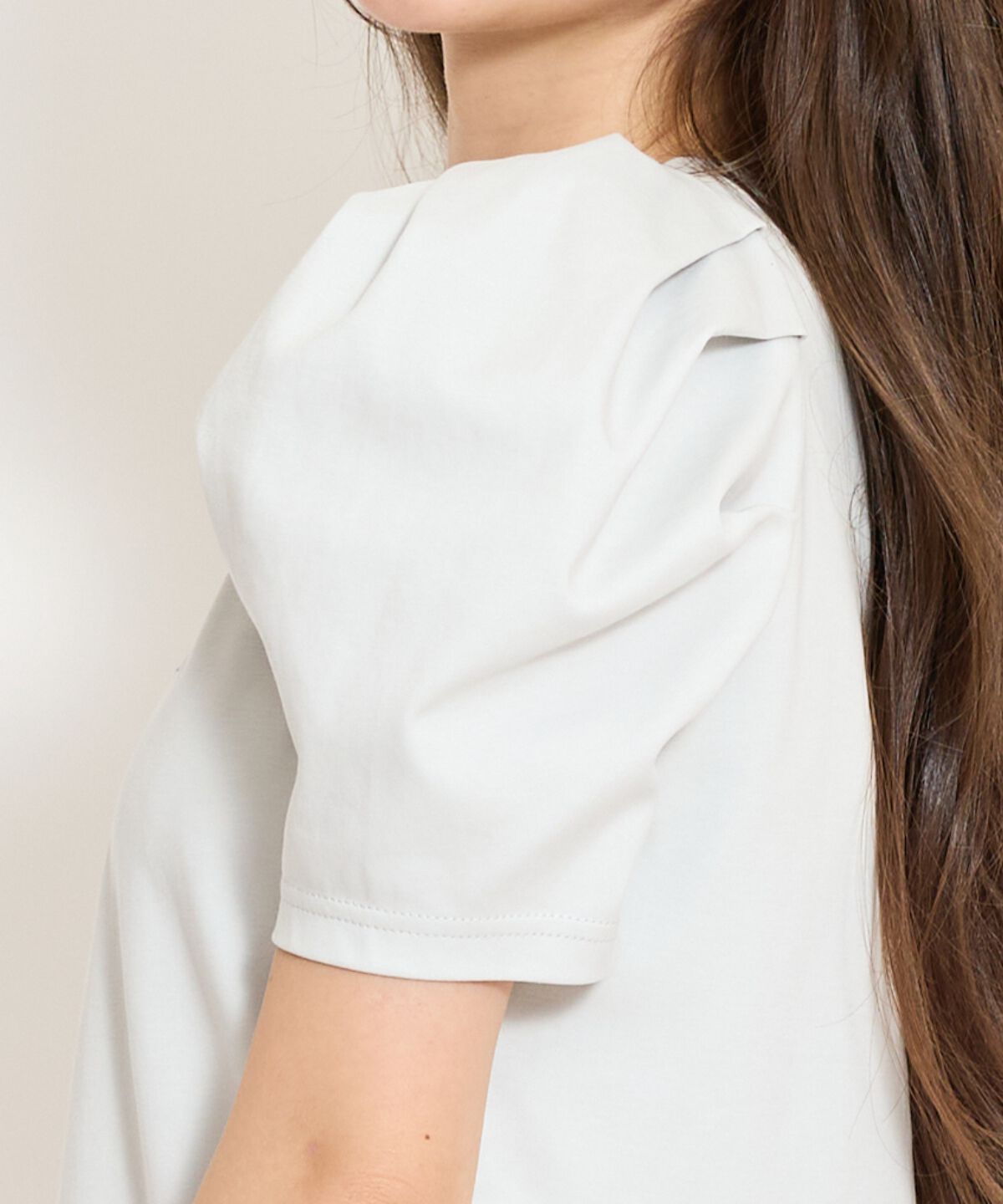 WILLSELECTION「ロゴ刺繍タックスリーブTシャツ」|Tシャツ・カットソー|