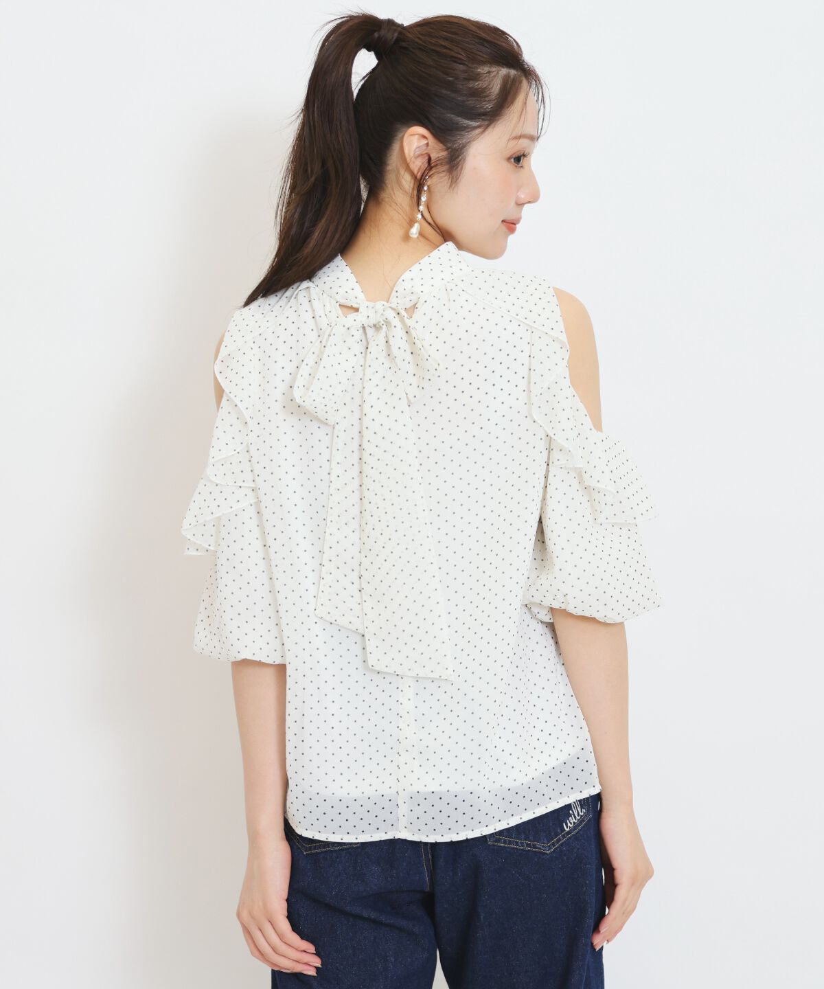 WILLSELECTION「シアーラッフルフリルブラウス」|シャツ・ブラウス|
