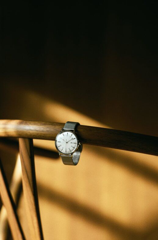 sazare「<sazare (ｻｻﾞﾚ) > 38mm SK01 1970/ SS SILVER MIRROR FINISH/ SILVER INDEX DIAL/ SILVER MESH」|腕時計|