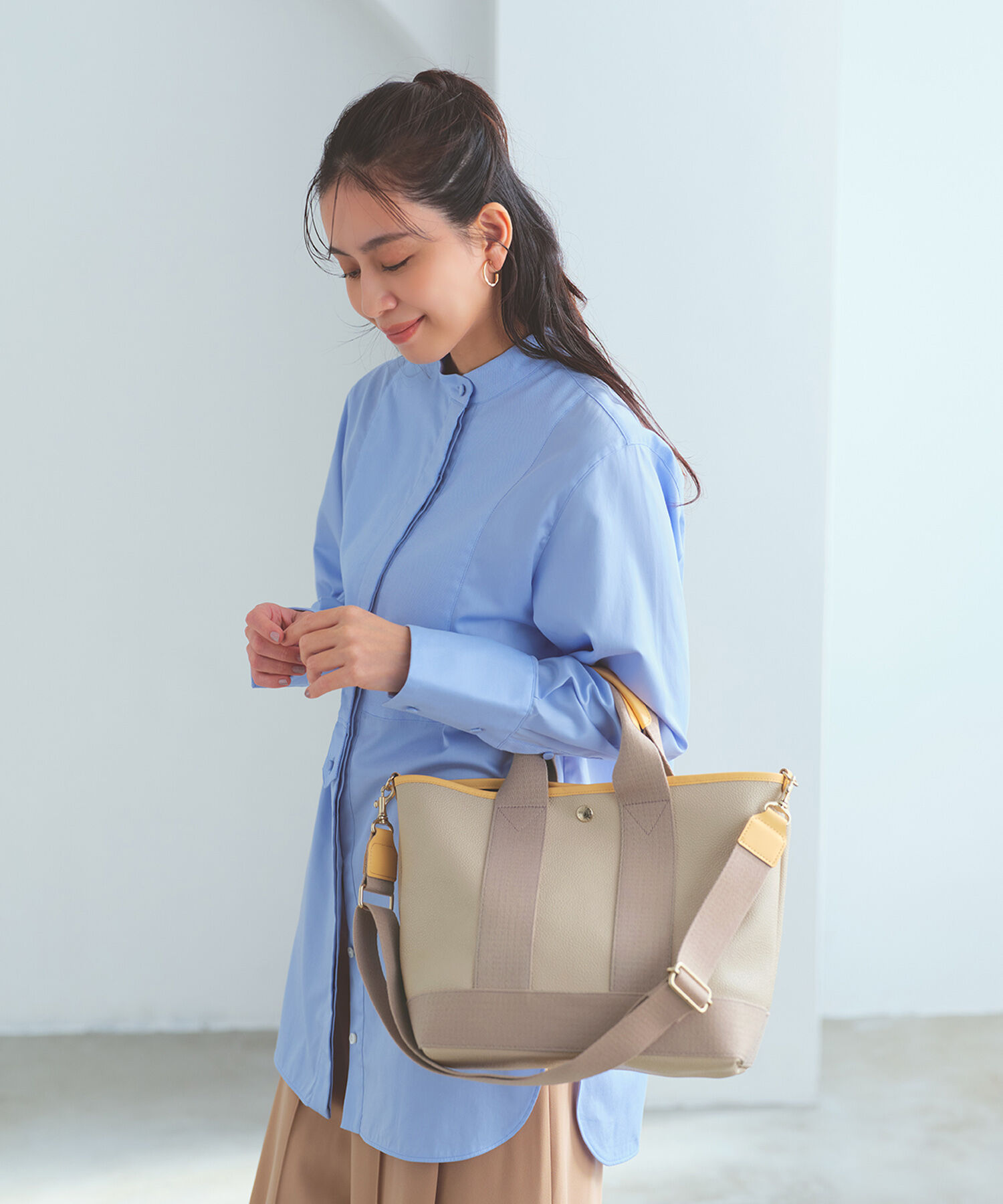 TOPKAPI BREATH「【Breath TOPKAPI】【26SS新色】SCOTCH GRAIN スコッチグレイントート バッグ M（ショルダー付き）」|トートバッグ|
