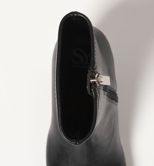SY UNITED ARROWS「＜SY＞オブリークシリンダーヒール ショートブーツ70&uarr;」|ショートブーツ|